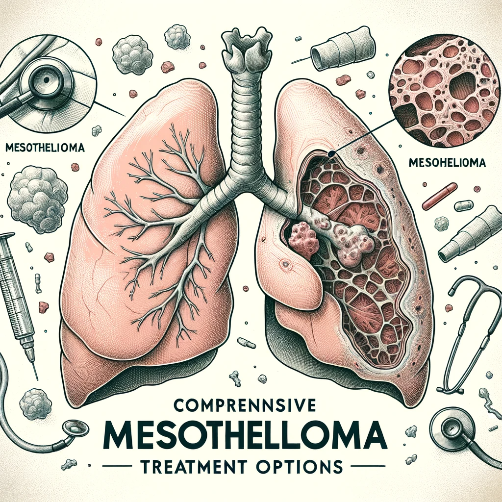 Illustration-of-a-human-lung-in-detailed-anatomy-style-showing-the-various-parts-affected-by-mesothelioma.-The-image-has-a-muted-color-palette